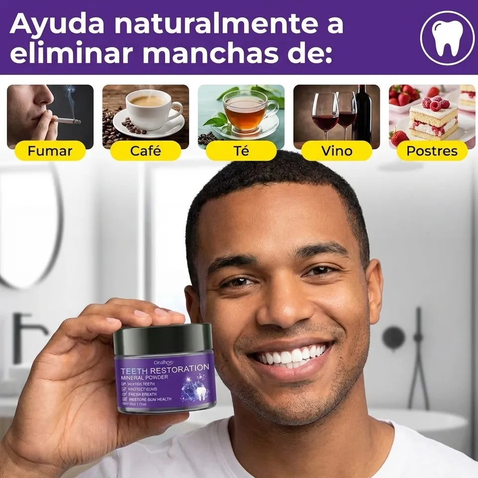 Polvo Restaurador Dental Natural