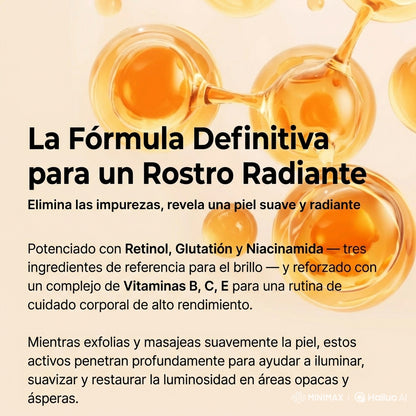 Elimina la piel muerta y revela una piel suave desde el primer uso