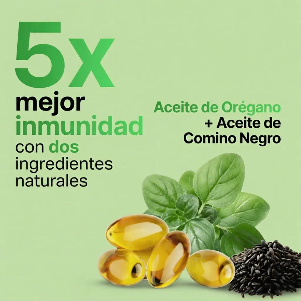 Cápsulas blandas de aceite de orégano | Fórmula 4-en-1