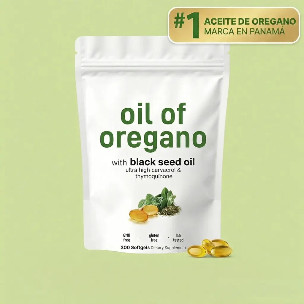 Cápsulas blandas de aceite de orégano | Fórmula 4-en-1