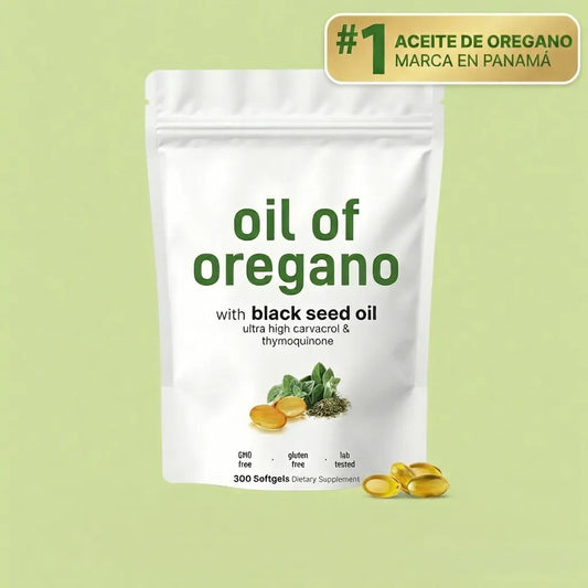 Cápsulas blandas de aceite de orégano | Fórmula 4-en-1
