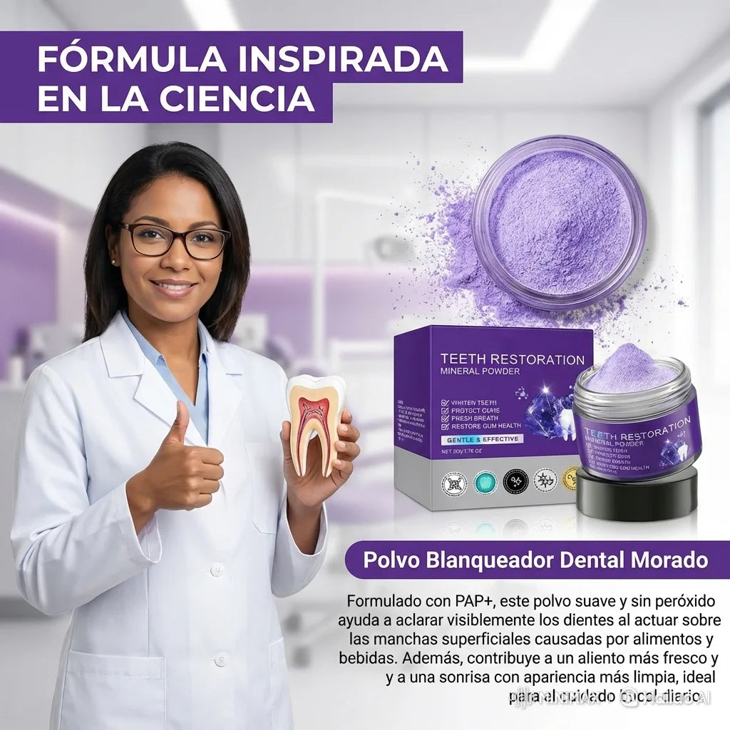 Polvo Restaurador Dental Natural